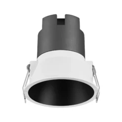 Foco empotrable LED TWIST de OSRAM, blanco/negro 830 Ø 9,3 cm Metal