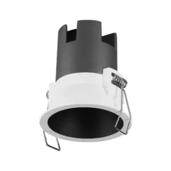 Foco empotrable LED TWIST de OSRAM, blanco/negro, 830, Ø 7 cm, metal