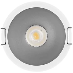 Foco empotrable LED TWIST de OSRAM, blanco/plateado, 830, Ø 7 cm, metal