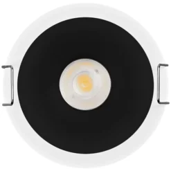 Foco empotrable LED TWIST de OSRAM, blanco/negro, 830, Ø 7 cm, metal