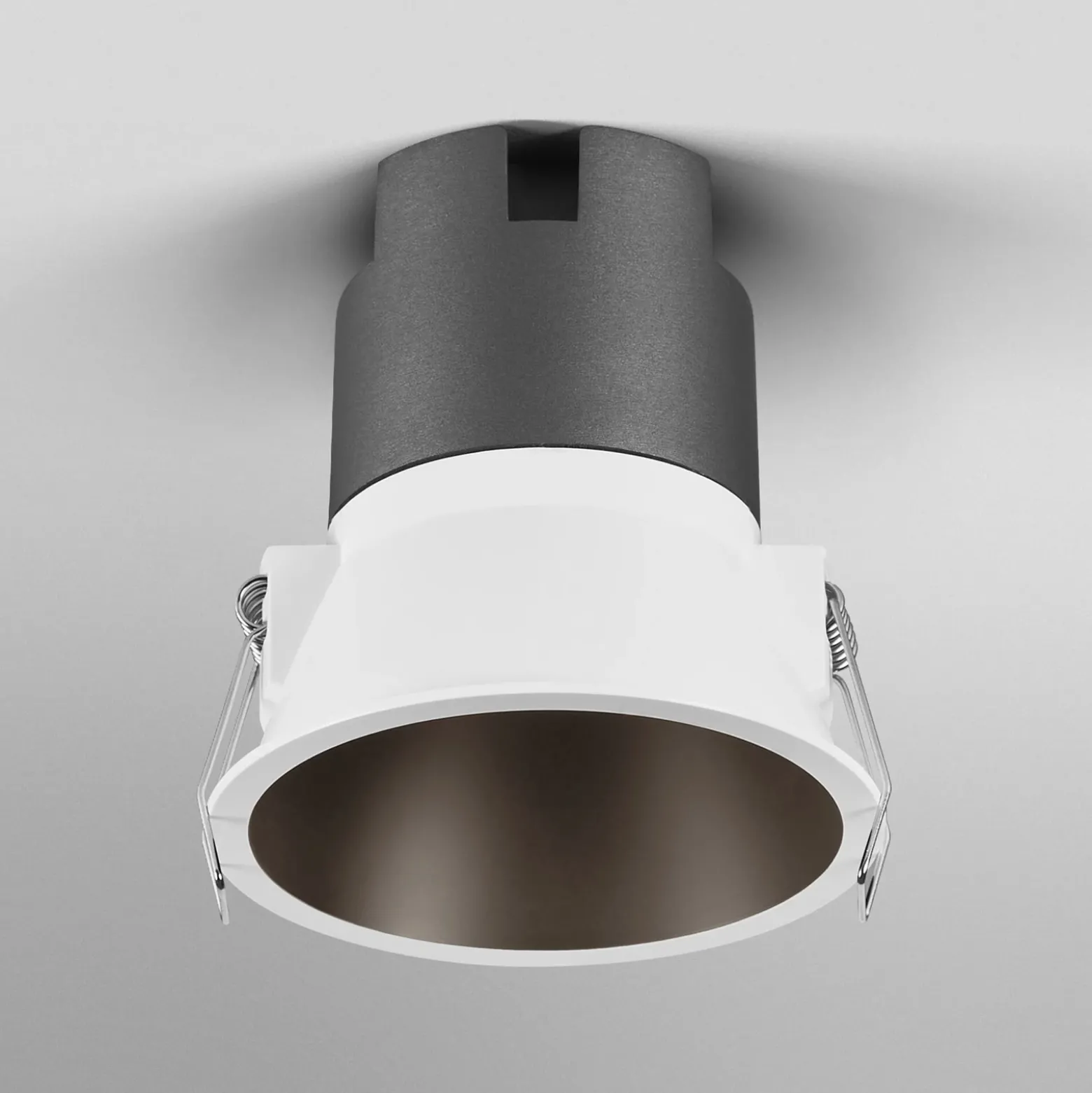 Foco empotrable LED TWIST de OSRAM, blanco/negro 830 Ø 9,3 cm Metal