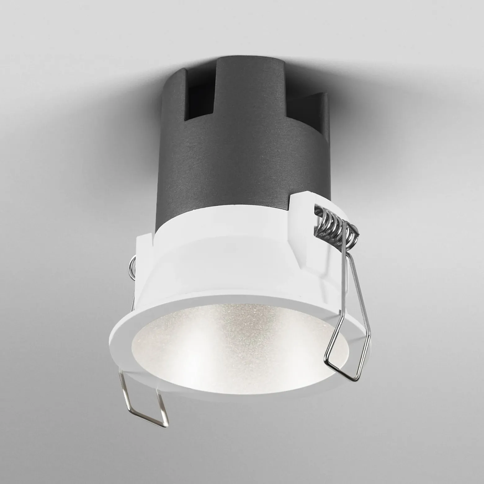 Foco empotrable LED TWIST de OSRAM, blanco/plateado, 840, Ø 7 cm, metal