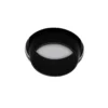 Foco empotrable Lelanto, negro, escayola, Ø 10 cm, GU10