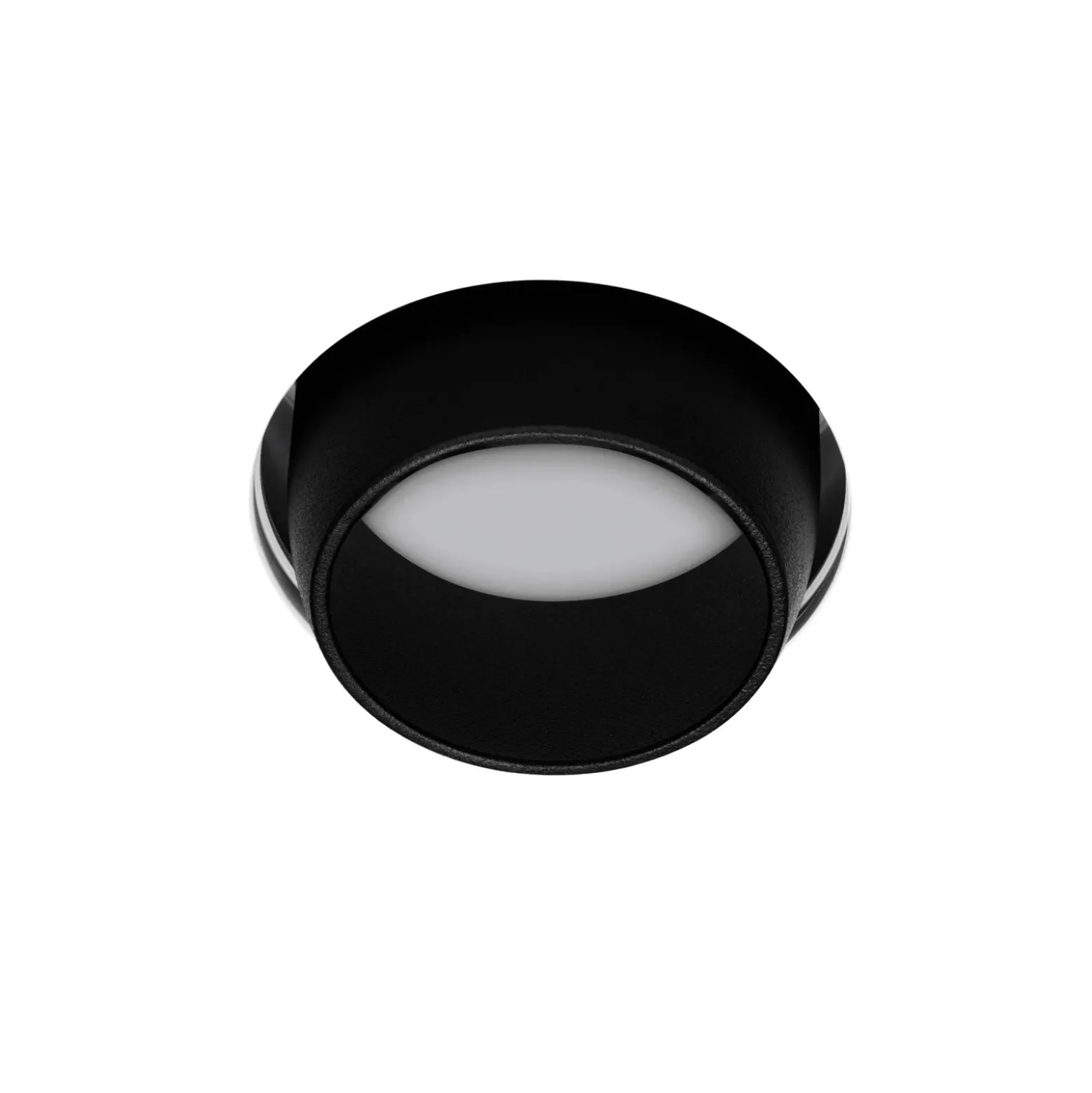 Foco empotrable Lelanto, negro, escayola, Ø 10 cm, GU10