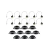 Foco empotrable 92117 negro, Ø 9 cm, regulable, 30°, orientable, juego de 10
