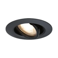 Foco empotrable 92117 negro, Ø 9 cm, regulable, 30°, orientable, juego de 10