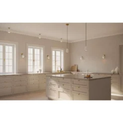 Foco empotrable Nuura Anoli Spot Recessed, Ø 10 cm, blanco/dorado