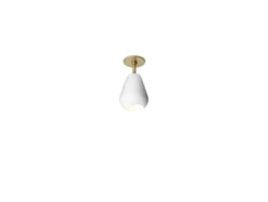 Foco empotrable Nuura Anoli Spot Recessed, Ø 10 cm, blanco/dorado