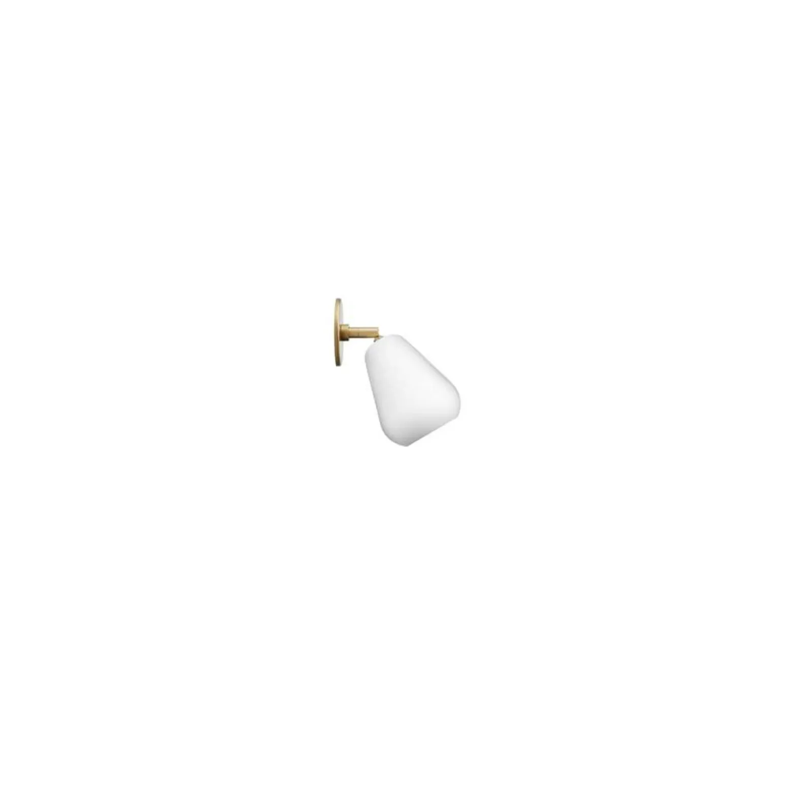 Foco empotrable Nuura Anoli Spot Recessed, Ø 10 cm, blanco/dorado