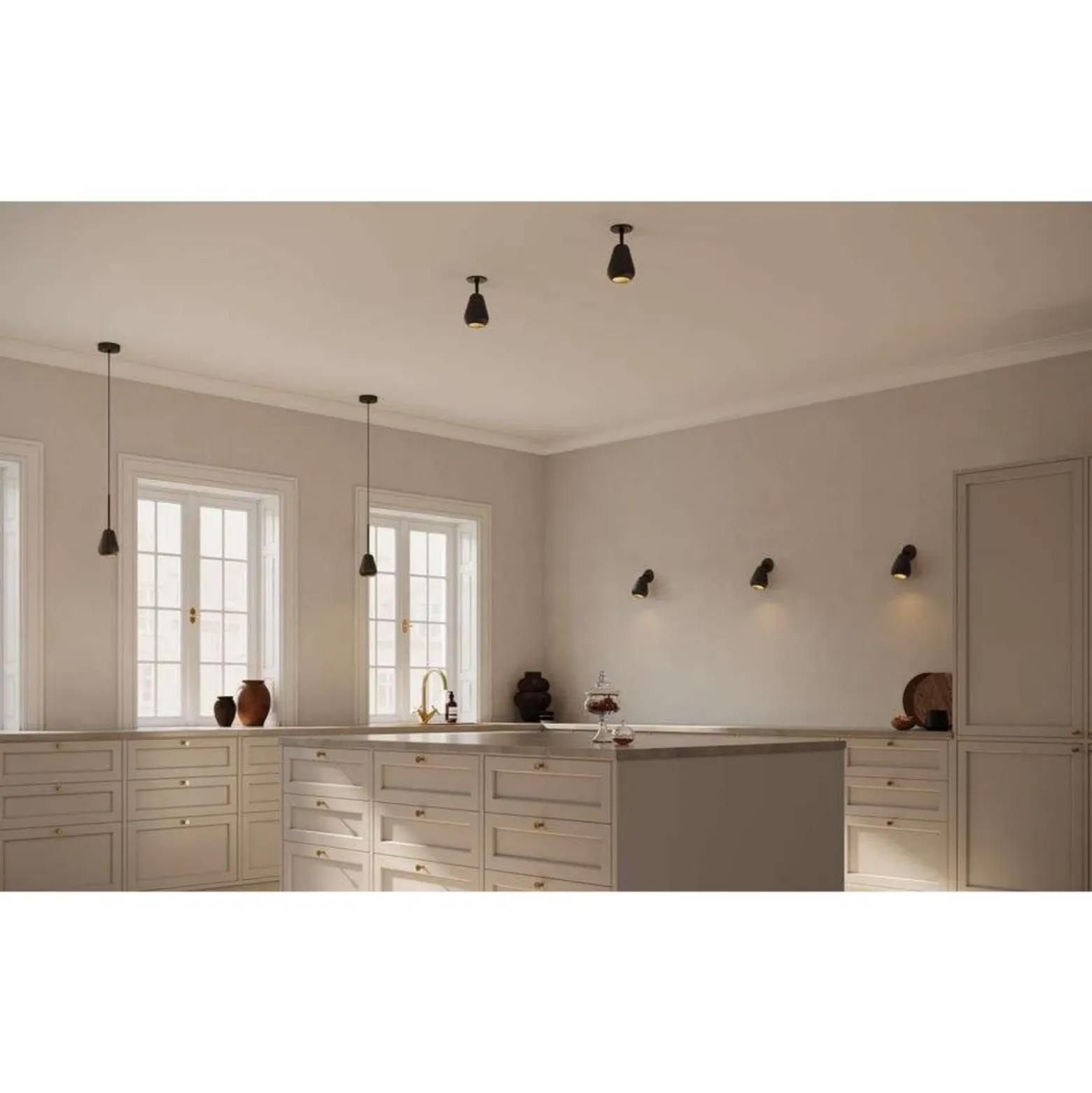 Foco empotrable Nuura Anoli Spot Recessed, Ø 10 cm, negro