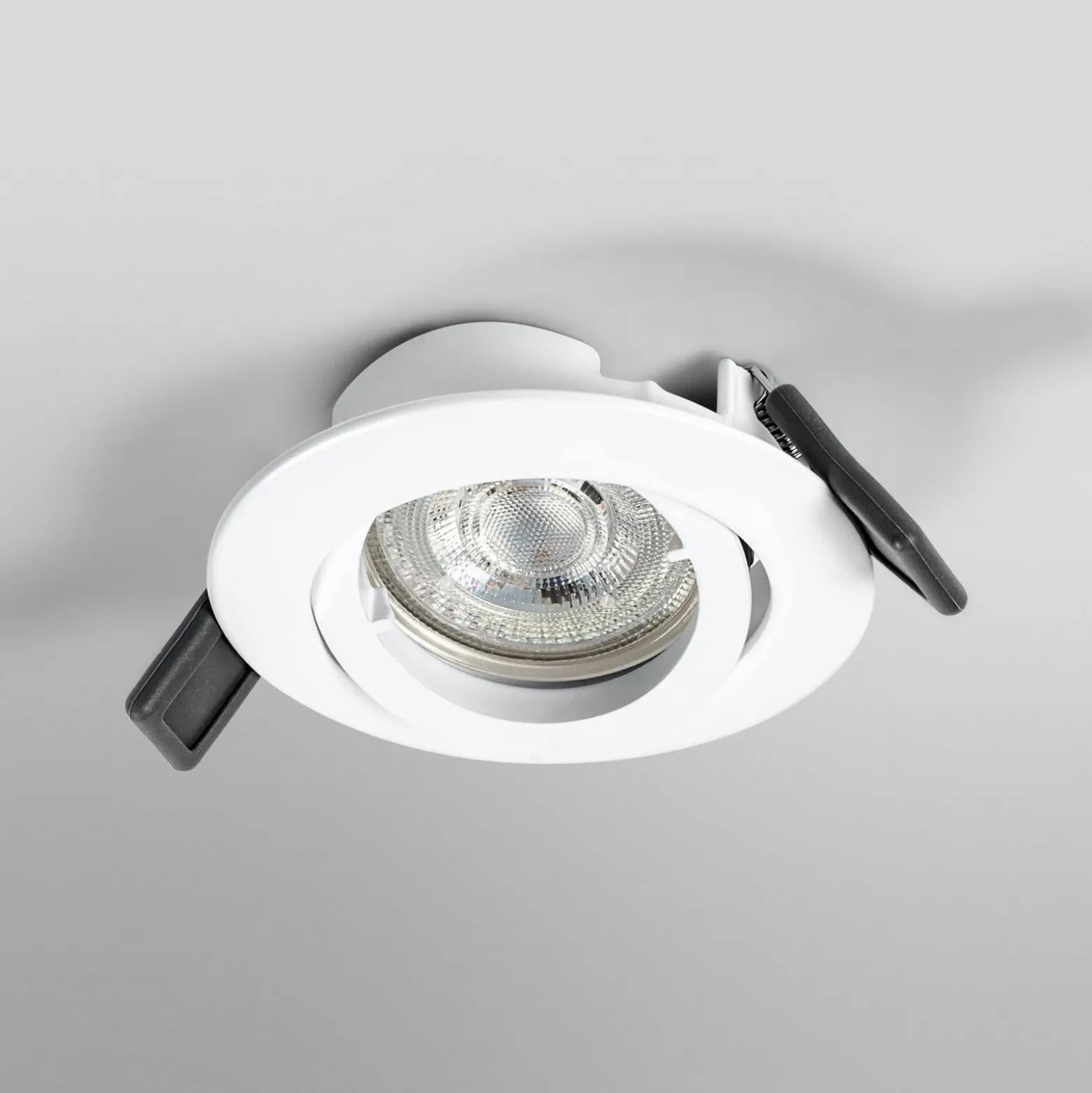 Foco empotrable OSRAM, Ø 9 cm, blanco, metal, GU10-LED, 2700 K