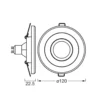 Foco empotrable OSRAM, color hormigón claro/níquel, Ø 12 cm, GU10-LED