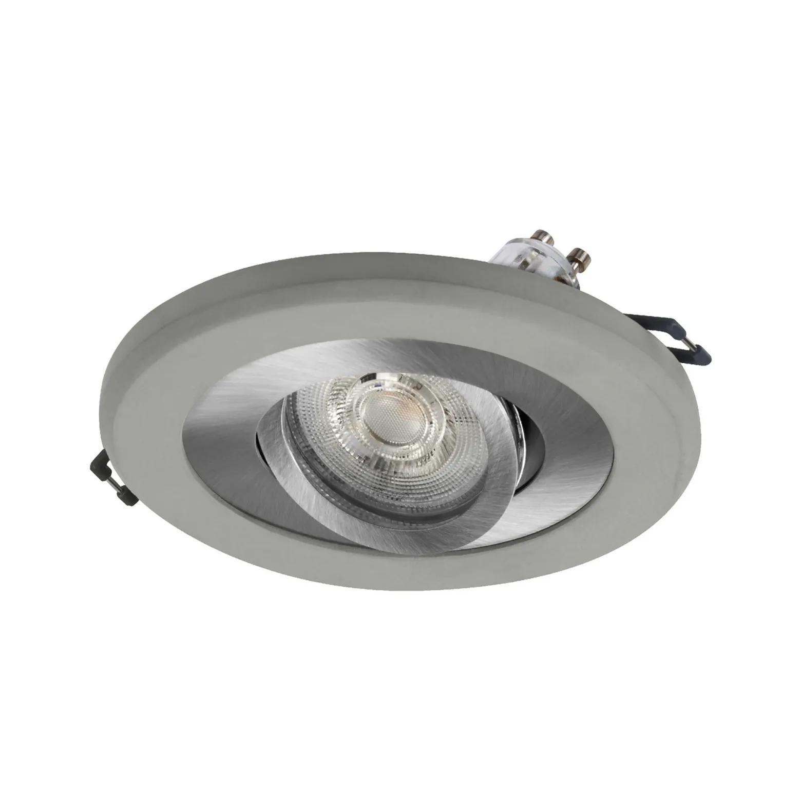 Foco empotrable OSRAM, color hormigón claro/níquel, Ø 12 cm, GU10-LED