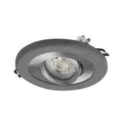 Foco empotrable OSRAM, hormigón oscuro/níquel, Ø 12 cm, GU10-LED