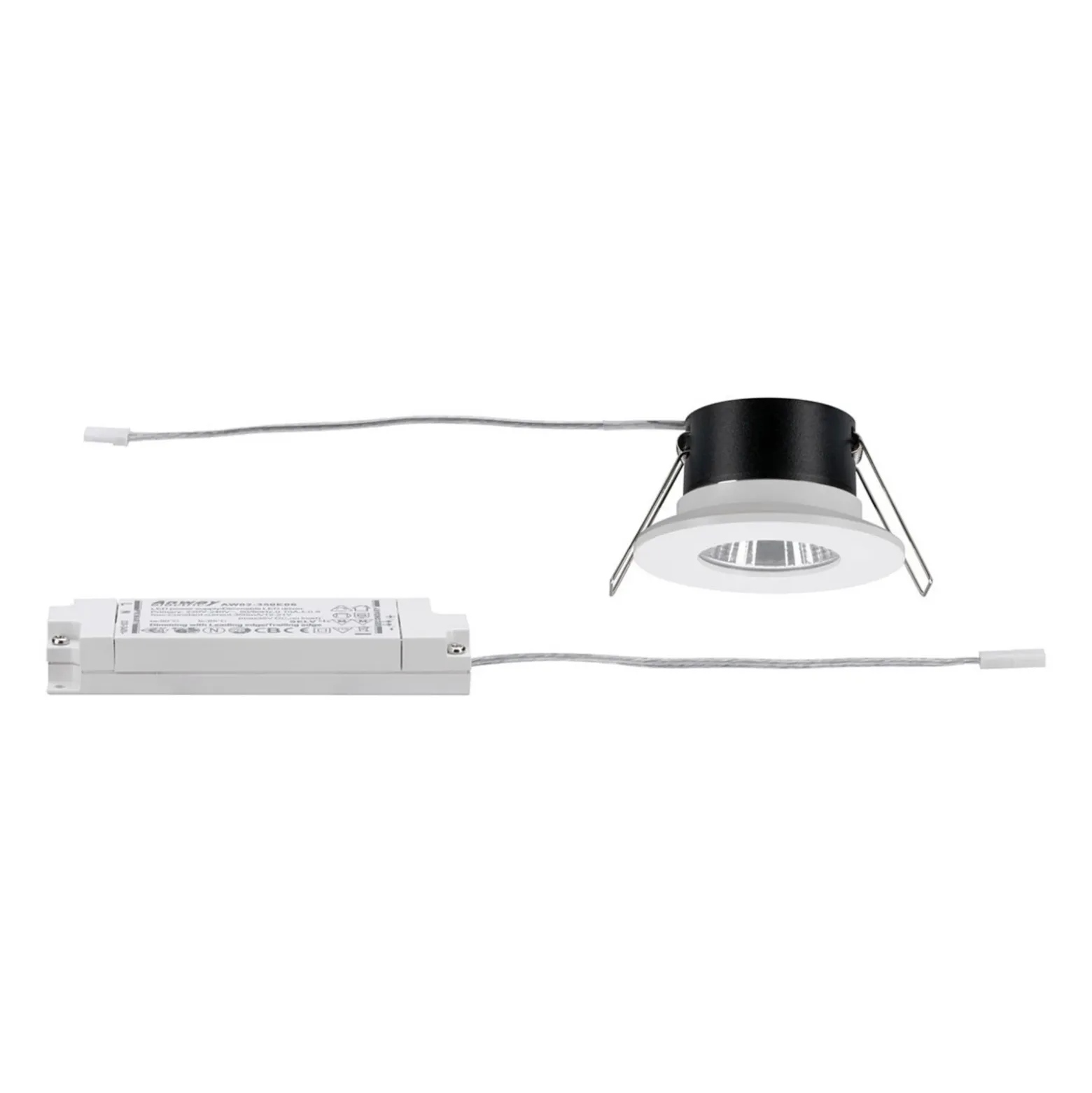 Foco empotrable Paulmann Calla, blanco, encendido/apagado, fijo, 4000 K, Ø 8 cm