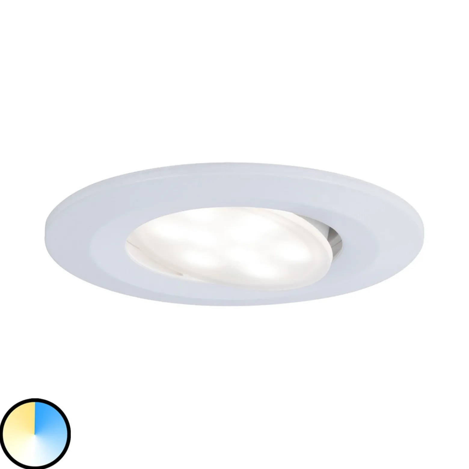 Foco empotrable Paulmann Calla, blanco, con interruptor de encendido/apagado,