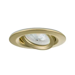Foco empotrable Paulmann Nova, juego de 3, dorado, atenuable, IP65, 2.700 K