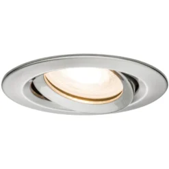 Foco empotrable Paulmann Nova, juego de 3, hierro, atenuable, IP65, 2.700 K
