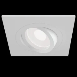 Foco empotrado Atom, GU10, blanco, marco angular