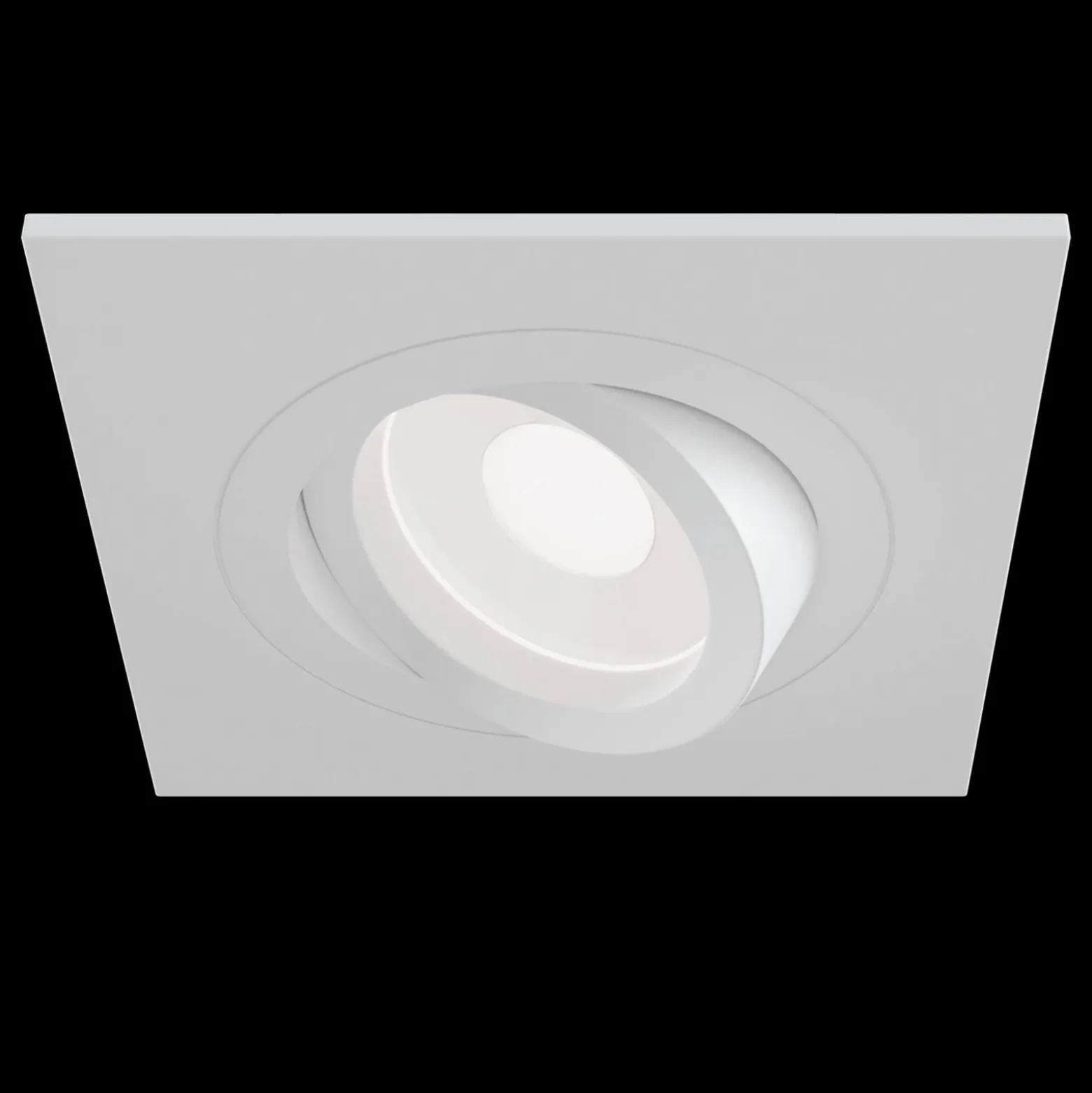 Foco empotrado Atom, GU10, blanco, marco angular