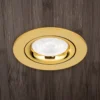 Foco empotrado Choice, aluminio, giratorio, oro