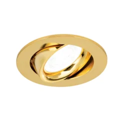 Foco empotrado Choice, aluminio, giratorio, oro