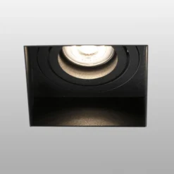 Foco empotrado Hyde 1 luz angular giratorio negro