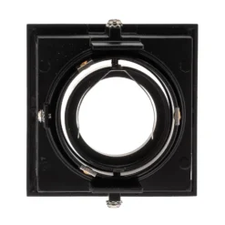 Foco empotrado Hyde 1 luz angular giratorio negro