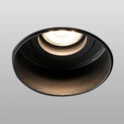 Foco empotrado Hyde 1 luz redondo giratorio negro