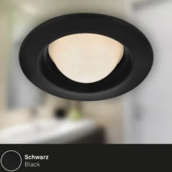 Foco empotrado LED Carro, 3 ud, 3.000K, negro