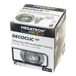 Foco empotrado LED Decoclic set GU10 4,5 W hierro