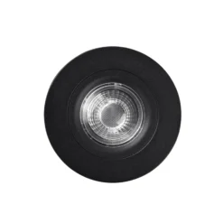 Foco empotrado LED DL6809, redondo, negro