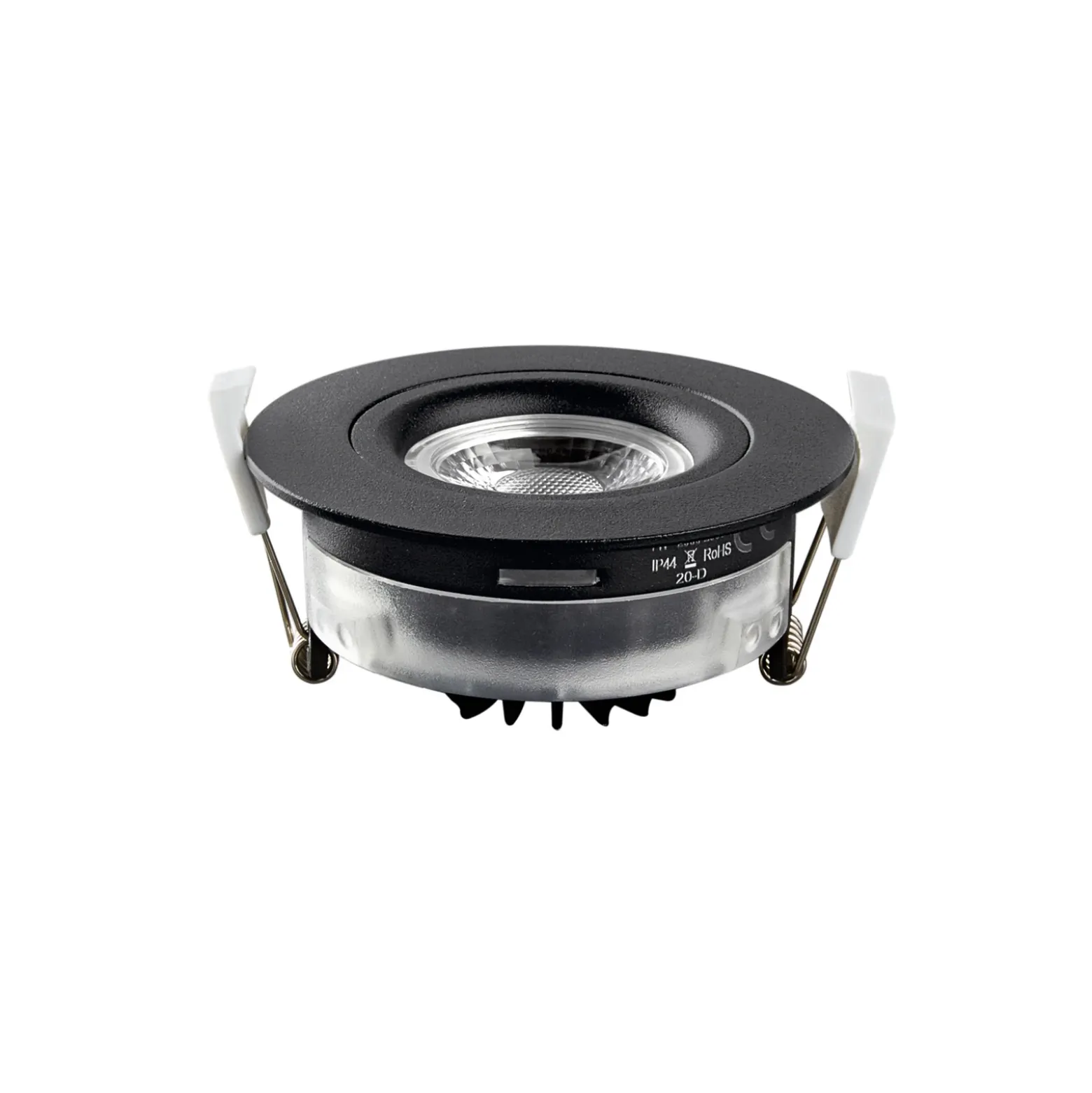 Foco empotrado LED DL6809, redondo, negro