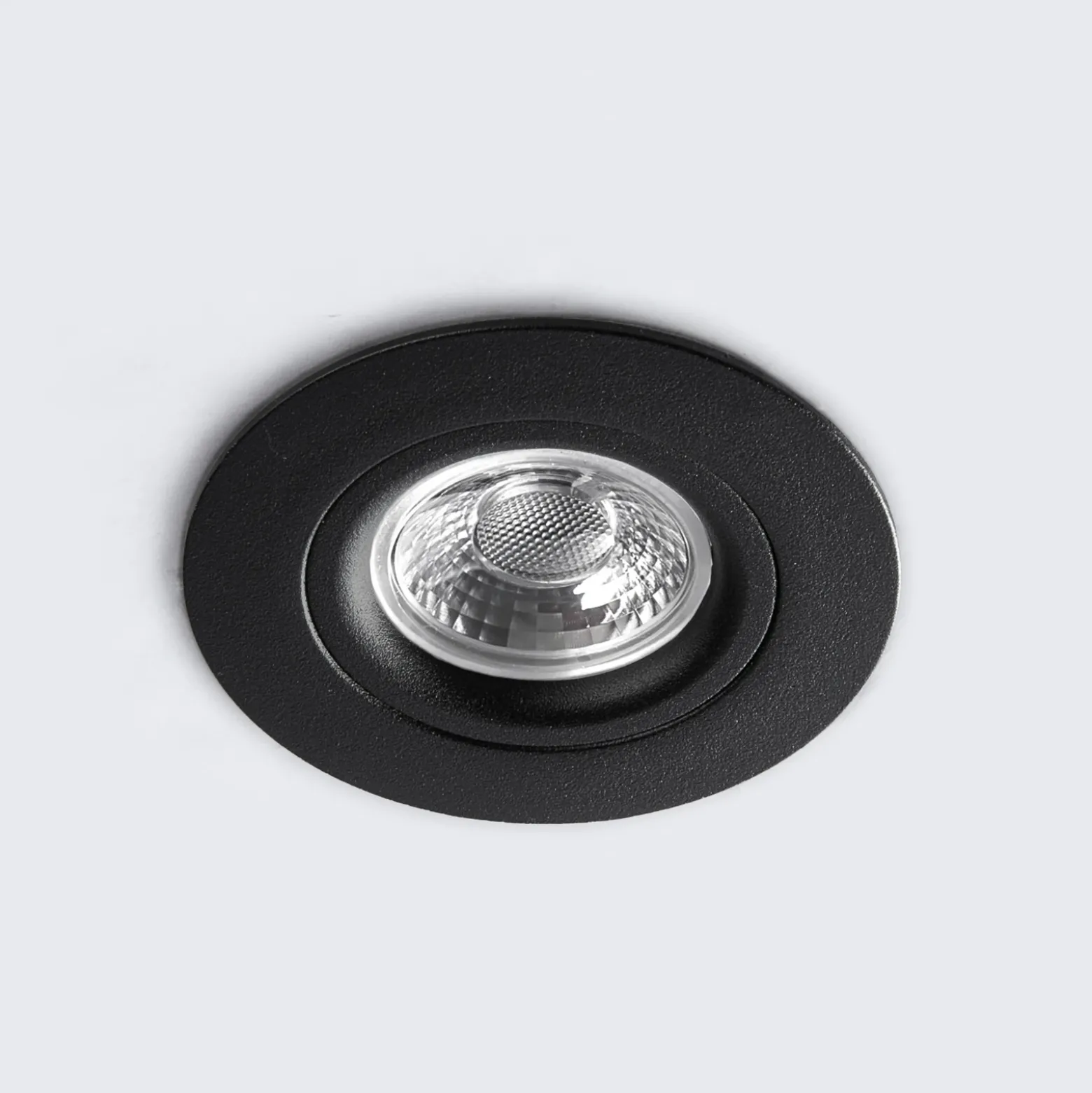 Foco empotrado LED DL6809, redondo, negro