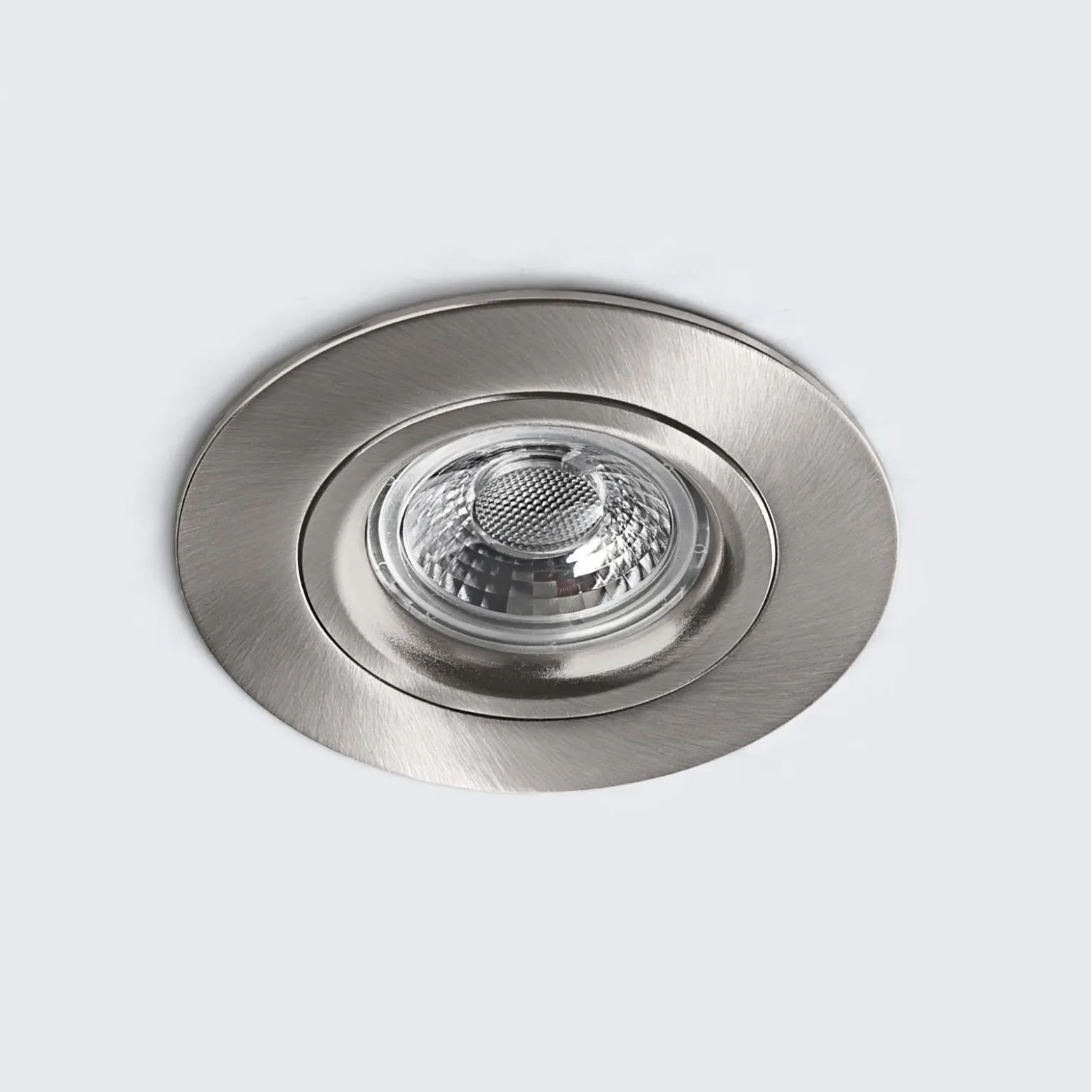Foco empotrado LED DL6809, redondo, níquel