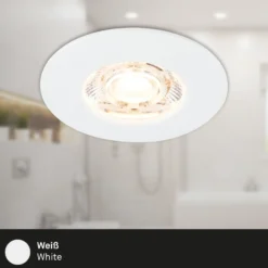 Foco empotrado LED Kulana Mini IP44 3 ud blanco
