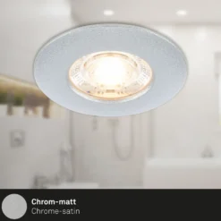 Foco empotrado LED Kulana Mini IP44 3 ud cromo