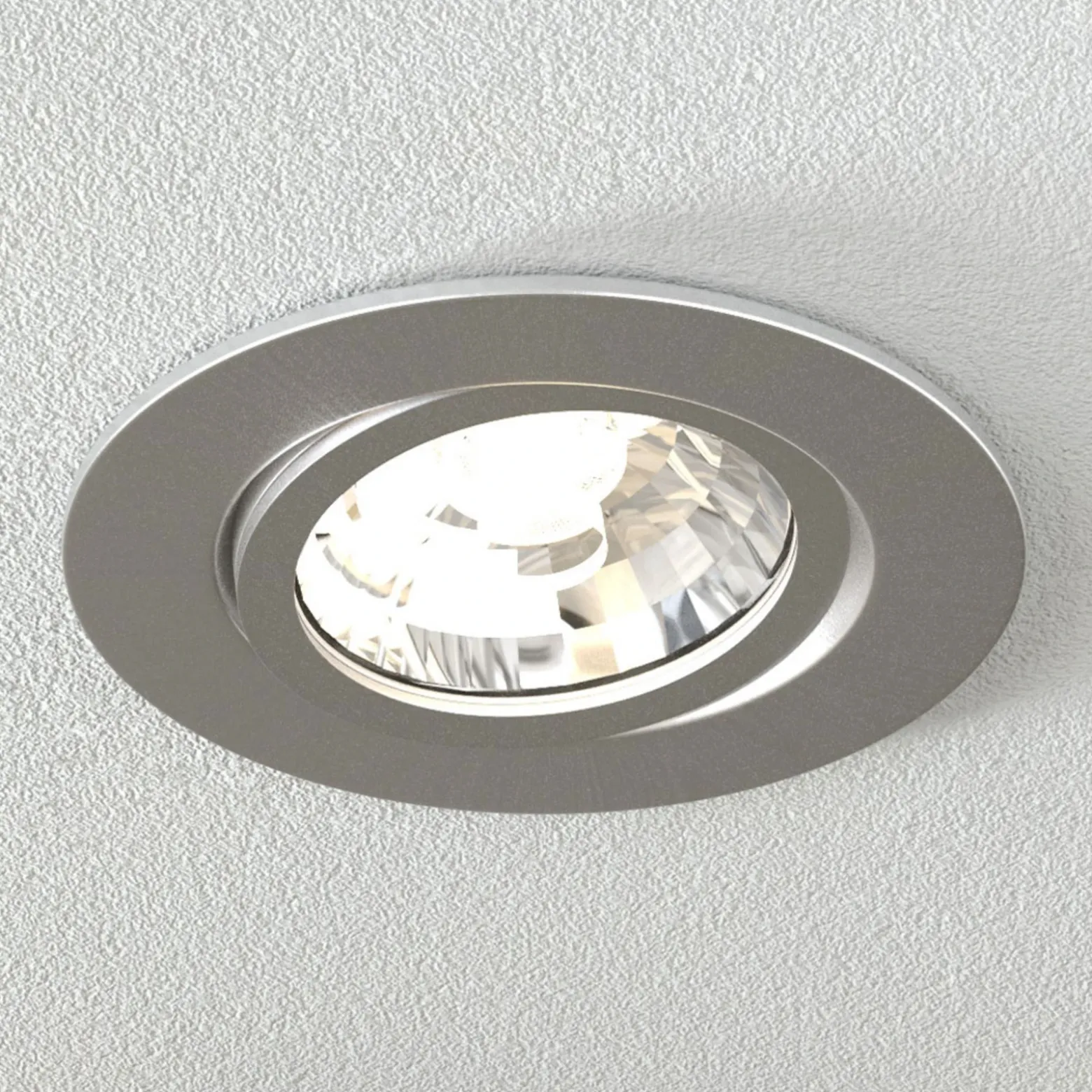 Foco empotrado LED Rico 6,5 W, acero cepillado