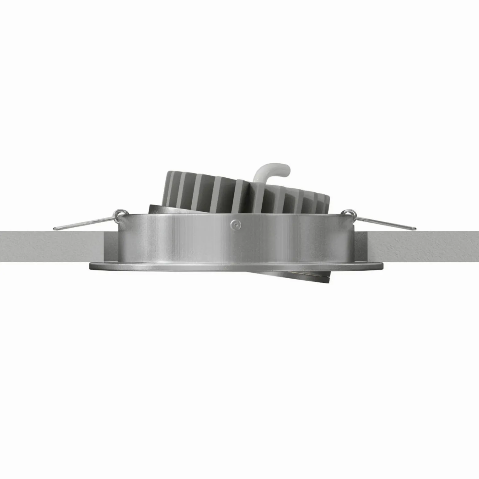 Foco empotrado LED Rico 6,5 W, acero cepillado