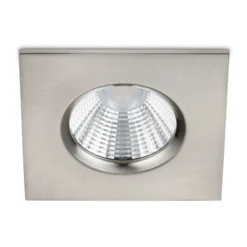 Foco empotrado LED Zagros IP65 níquel, angular