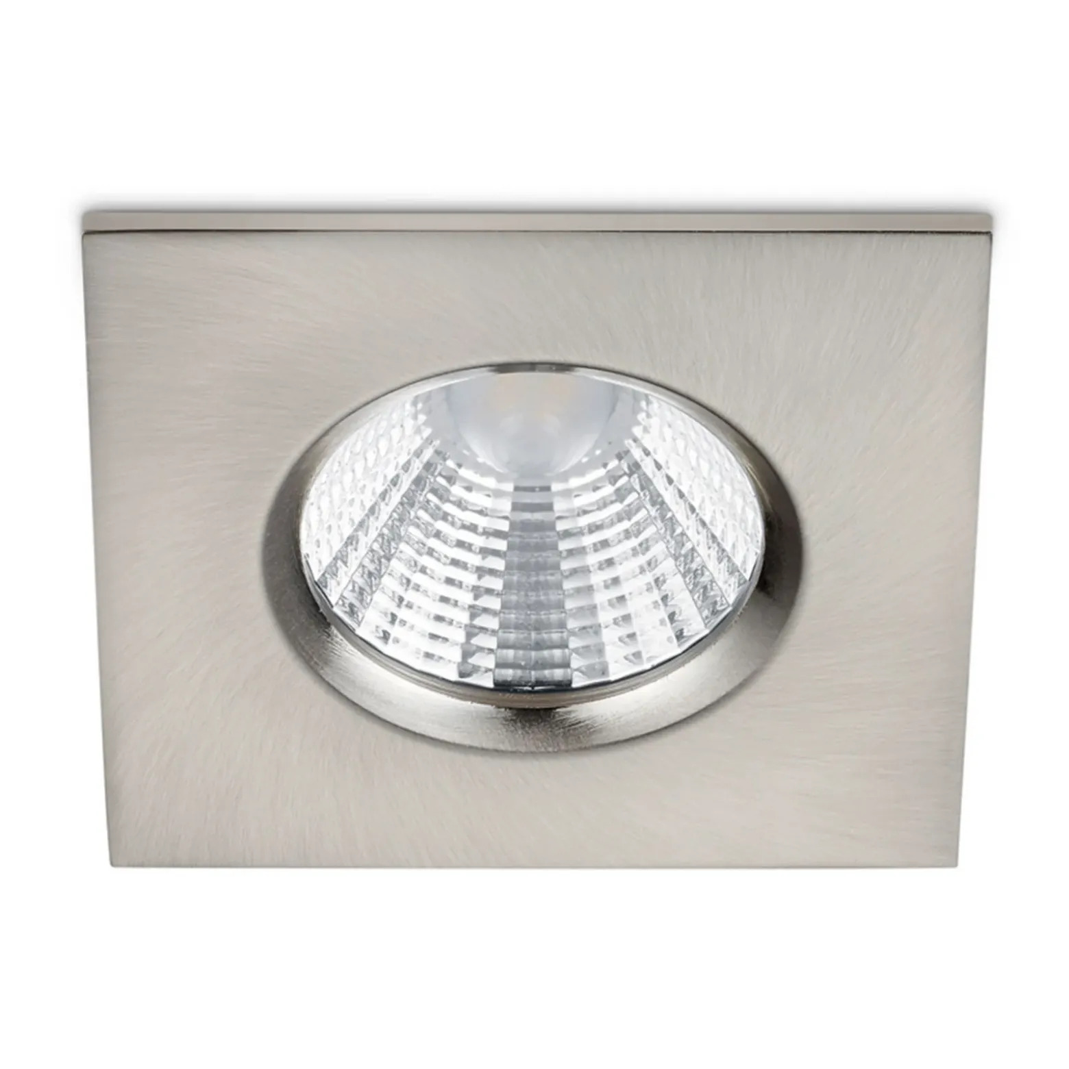 Foco empotrado LED Zagros IP65 níquel, angular