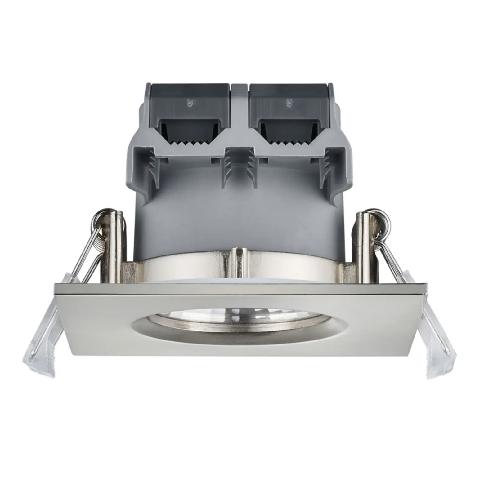Foco empotrado LED Zagros IP65 níquel, angular