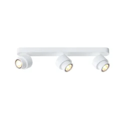 Foco LED BRUSH, blanco, 50 cm, 3 luces, metal, atenuable, 2700 K
