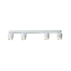 Foco LED BRUSH, blanco, 70 cm, 4 luces, metal, atenuable, 2700 K