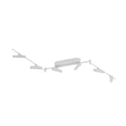 Foco LED Eldrin de Lindby, blanco, 6 luces, barra de luz