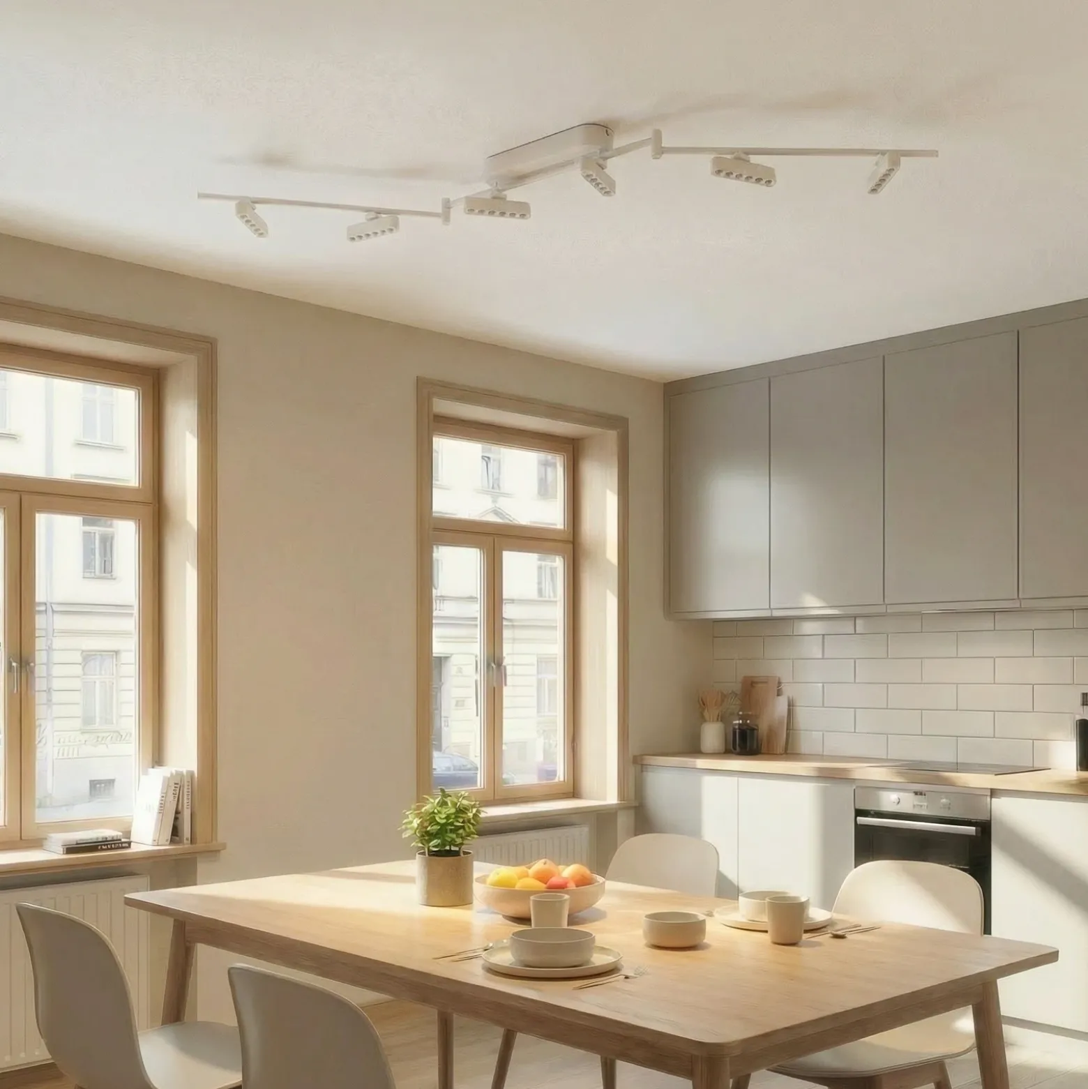 Foco LED Eldrin de Lindby, blanco, 6 luces, puntos de luz
