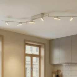 Foco LED Eldrin de Lindby, blanco, 6 luces, puntos de luz