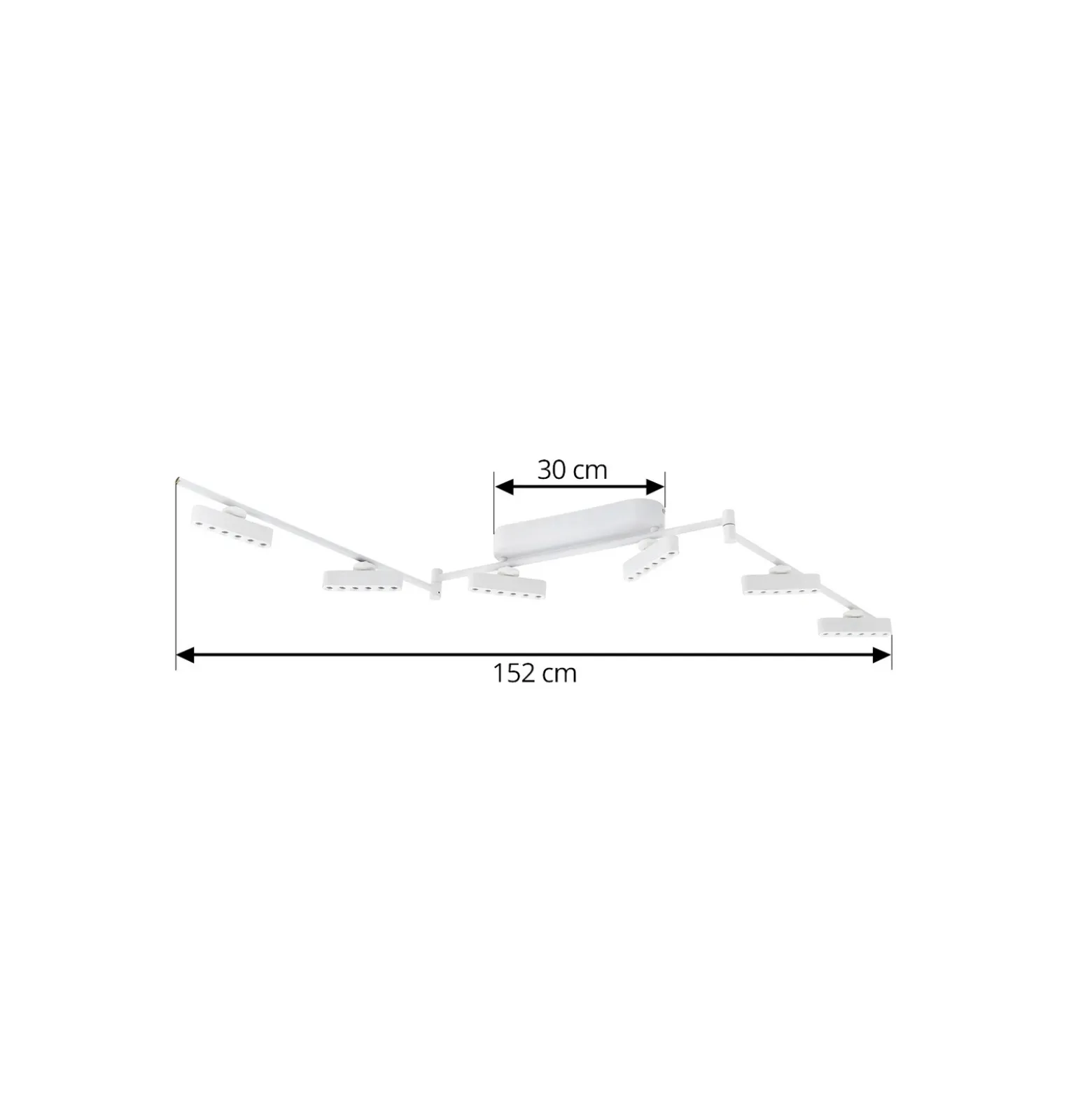 Foco LED Eldrin de Lindby, blanco, 6 luces, puntos de luz