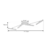 Foco LED Eldrin de Lindby, blanco, 4 luces, puntos de luz
