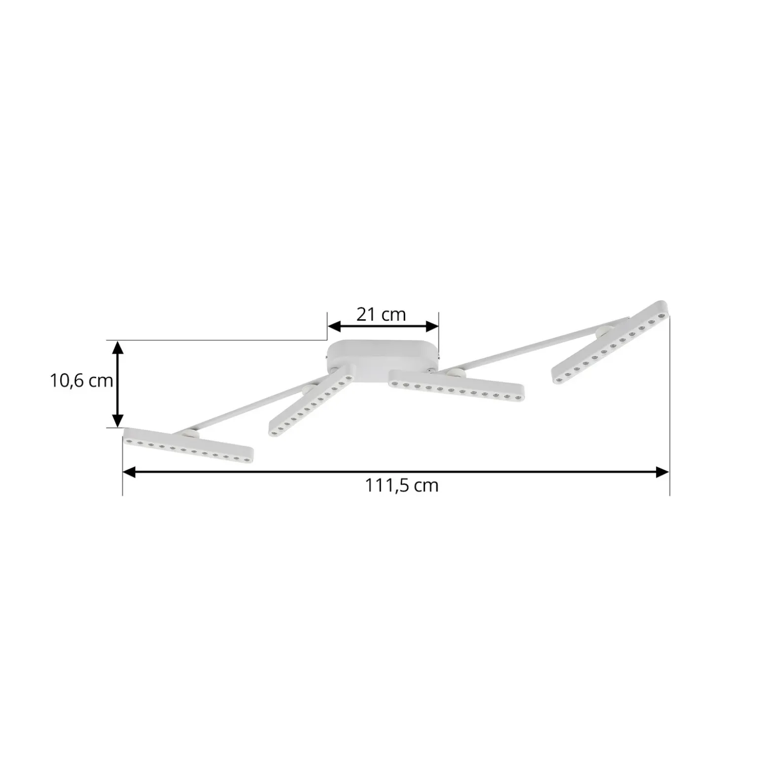 Foco LED Eldrin de Lindby, blanco, 4 luces, puntos de luz